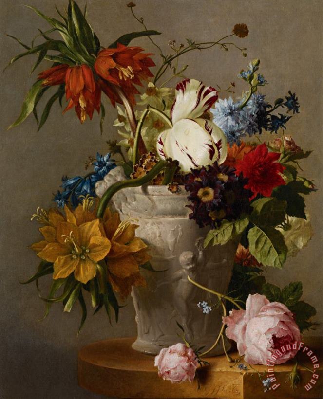 Georgius Jacobus Johannes van Os An Arrangement With Flowers Art Print