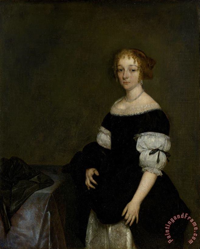 Aletta Pancras (1649 1707) Wife of Francois De Vicq painting - Gerard ter Borch Aletta Pancras (1649 1707) Wife of Francois De Vicq Art Print