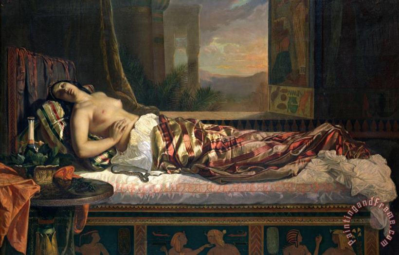 The Death of Cleopatra painting - German von Bohn The Death of Cleopatra Art Print