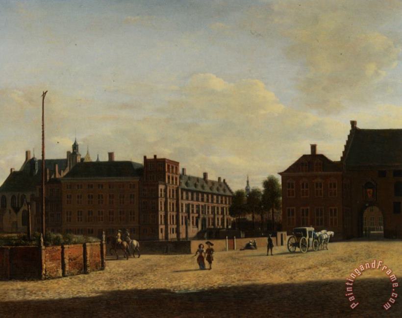 Gerrit Adriaensz. Berckheyde Plaats with The Binnenhof And The Gevangenport The Hague Art Painting