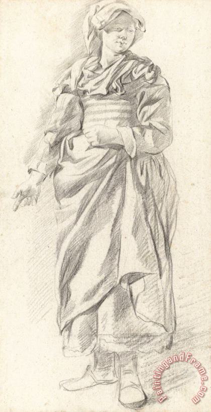 Gerrit Adriaensz. Berckheyde Standing Woman Art Print