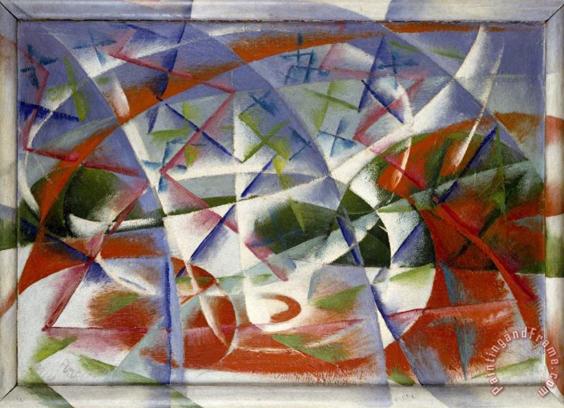 Giacomo Balla Abstract Speed And Sound Art Painting