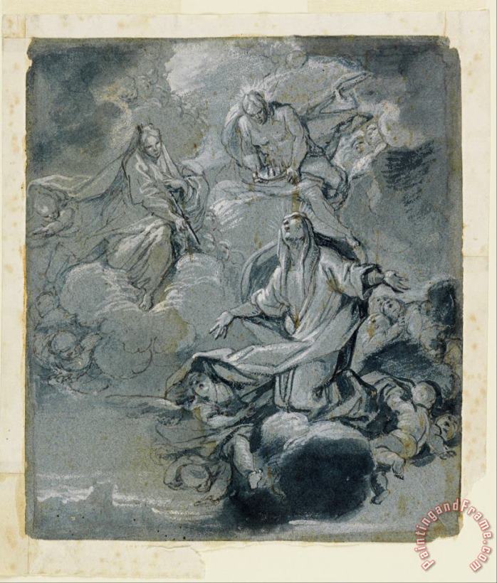 Giacomo Farelli Apotheosis of a Female Saint Art Print