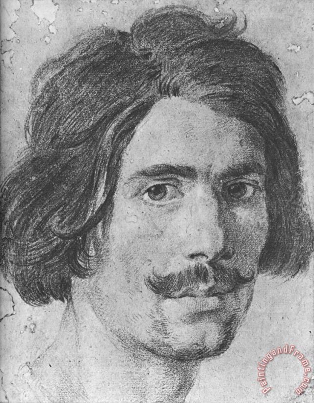 Gian Lorenzo Bernini Portrait of a Man with a Moustache (supposed Selfportrait) Art Painting
