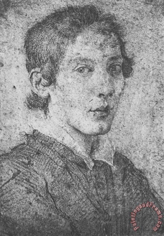 Gian Lorenzo Bernini Portrait of a Young Man (selfportrait) Art Painting