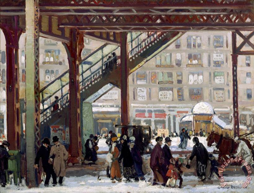 Gifford Reynolds Beal Elevated, Columbus Avenue, New York Art Painting