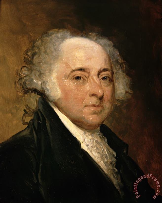 Portrait of John Adams painting - Gilbert Stuart Portrait of John Adams Art Print