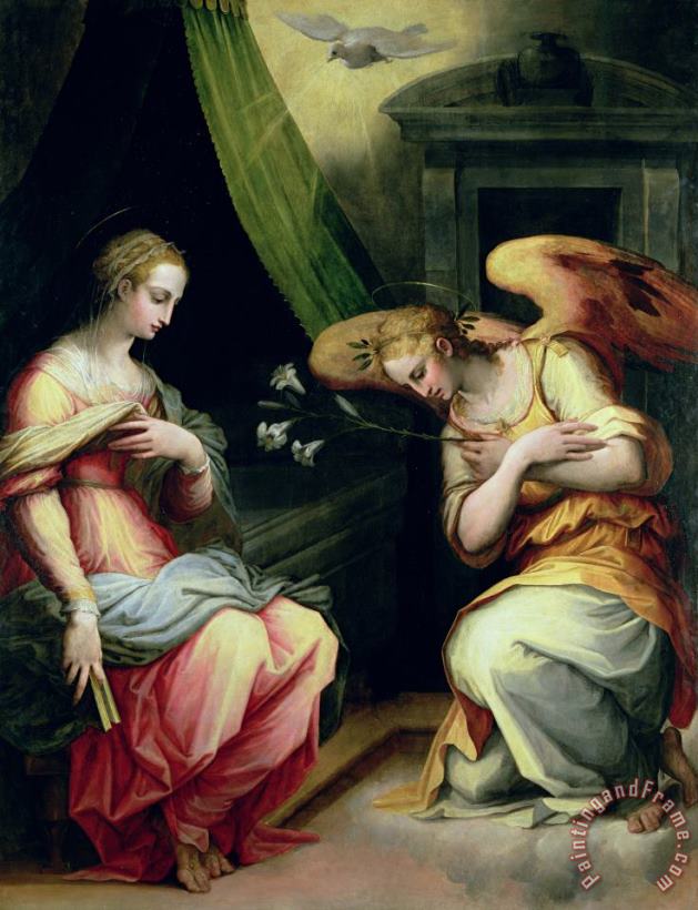Giorgio Vasari The Annunciation Art Painting
