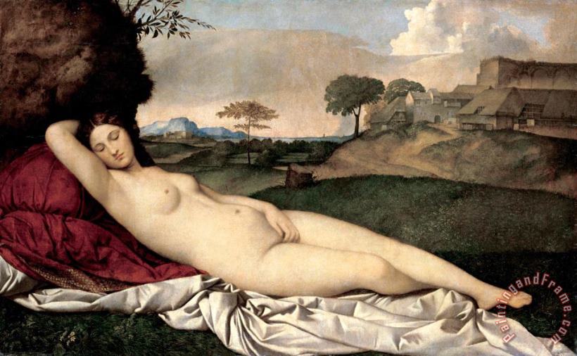 Giorgione Sleeping Venus Art Painting