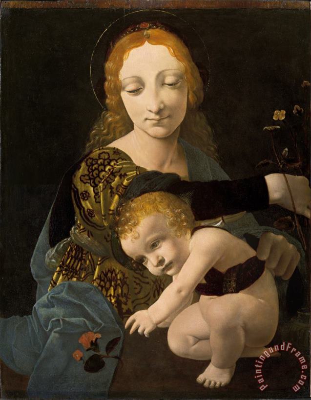 Giovanni Antonio Boltraffio The Virgin And Child (the Madonna of The Rose) Art Painting