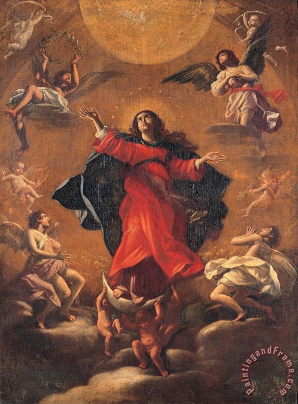 Madonna in Glory painting - Giovanni Baglione Madonna in Glory Art Print