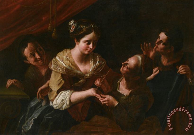 Giovanni Battista Lombardi A Fortune Teller Art Painting