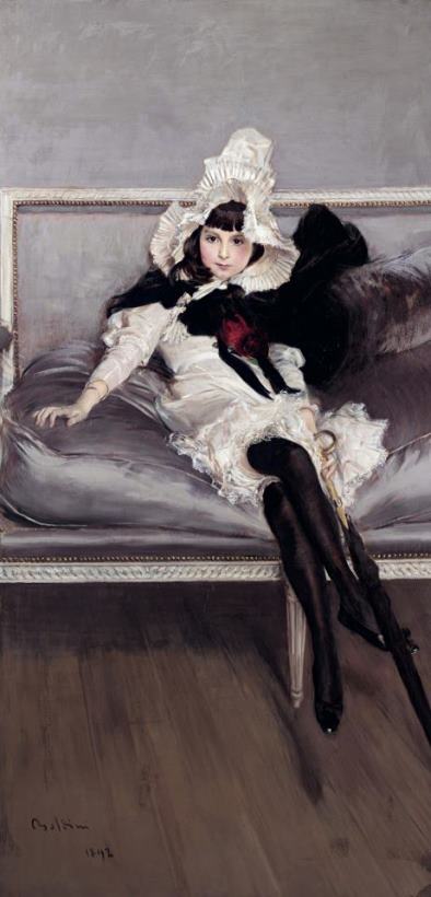 Giovanni Boldini Portrait of Giovinetta Errazuriz Art Painting