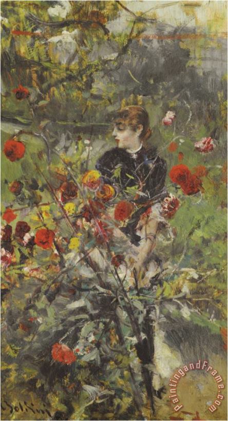 The Summer Roses painting - Giovanni Boldini The Summer Roses Art Print