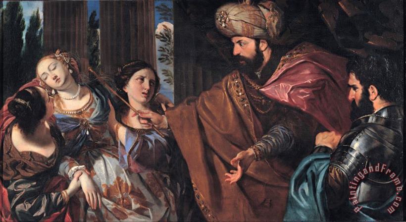 Esther Before Ahasuerus painting - Giovanni Bonati Esther Before Ahasuerus Art Print