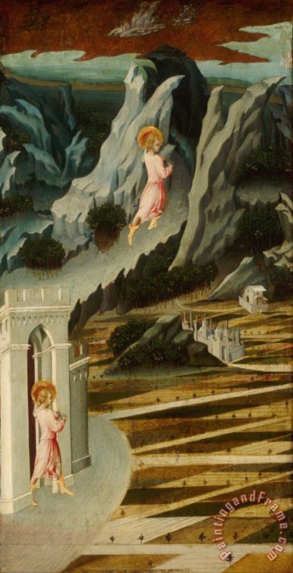 Giovanni di Paolo Saint John The Baptist Entering The Wilderness Art Print