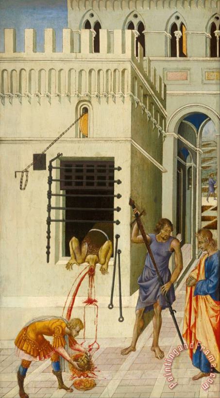 Giovanni di Paolo The Beheading of Saint John The Baptist Art Print