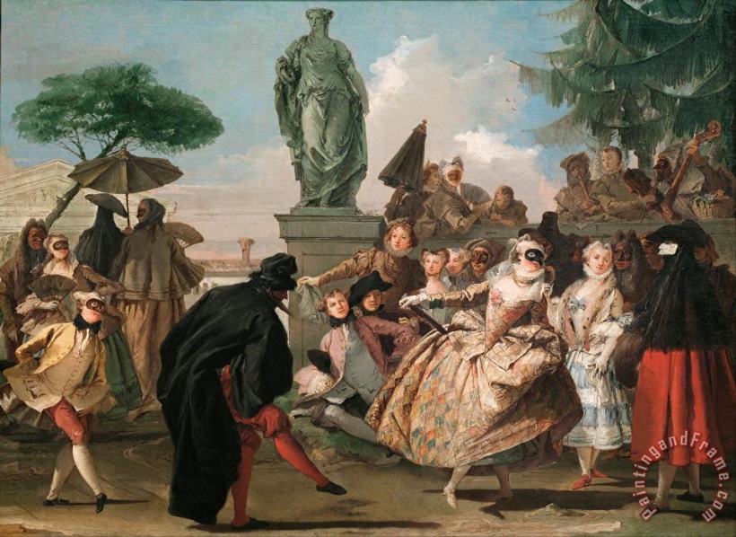 Giovanni Domenico Tiepolo The Minuet Art Print