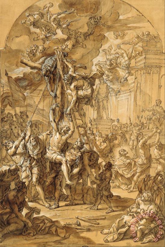 The Martyrdoms of The Apostles Philip And James The Lesser painting - Giovanni Odazzi The Martyrdoms of The Apostles Philip And James The Lesser Art Print