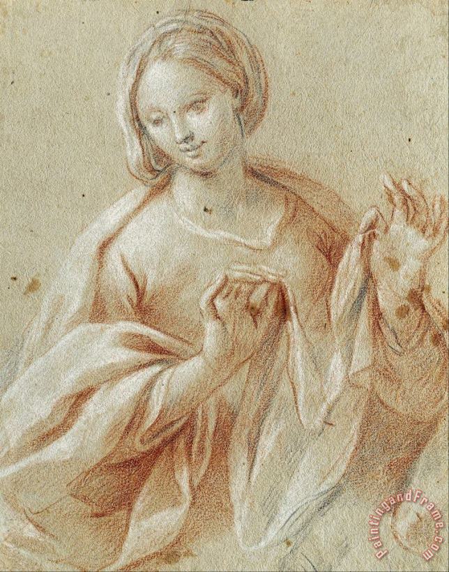 Giovanni Paolo Melchiori Study for The Madonna Art Painting