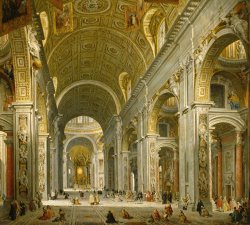 Giovanni Paolo Panini Interior of St. Peter's - Rome