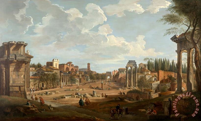 Giovanni Paolo Panini View of Rome Art Painting