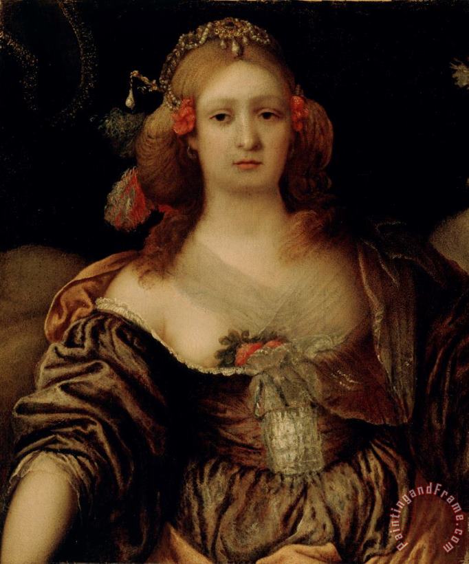 Girolamo Forabosco Portrait of a Young Woman Art Painting