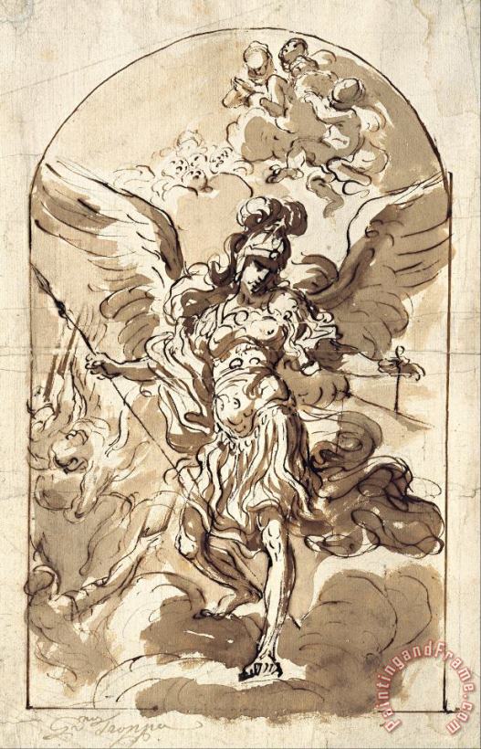 Girolamo Troppa The Archangel Michael Art Print