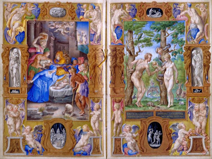 Farnese Hours painting - Giulio Clovio Farnese Hours Art Print