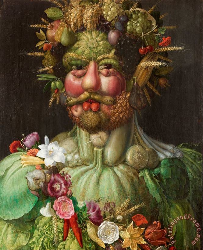 Giuseppe Arcimboldo Rudolf II of Habsburg As Vertumnus Art Painting