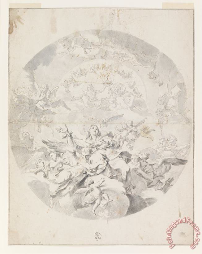 Giuseppe Galeotti Ascension of The Virgin Art Print