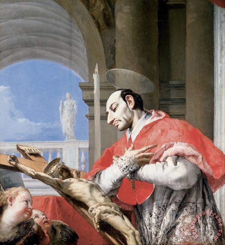 Givoanni Battista Tiepolo Saint Charles Borromeo Art Print