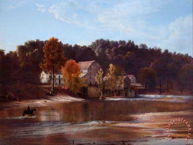Governor Morrow's Mill painting - Godfrey Frankenstein Governor Morrow's Mill Art Print