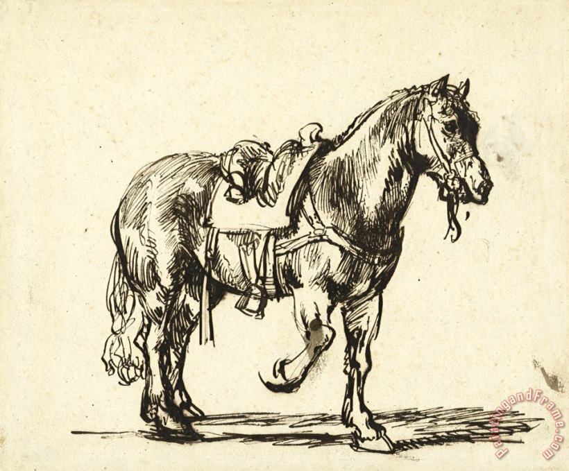 Govaert Flinck Paard Van De Barmhartige Samaritaan Art Painting