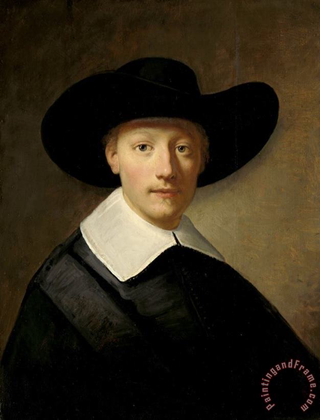 Portrait of a Man, Known As Gozen Centen painting - Govaert Flinck Portrait of a Man, Known As Gozen Centen Art Print