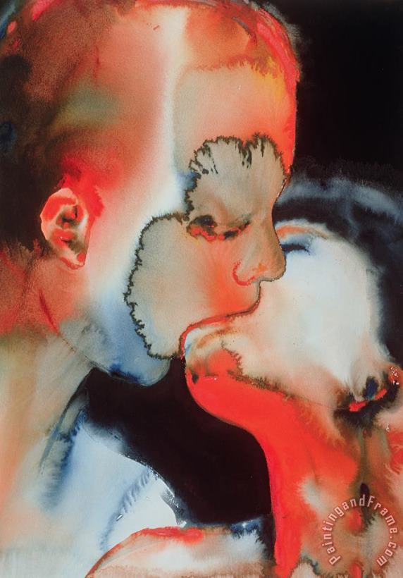 Graham Dean Close Up Kiss Art Painting