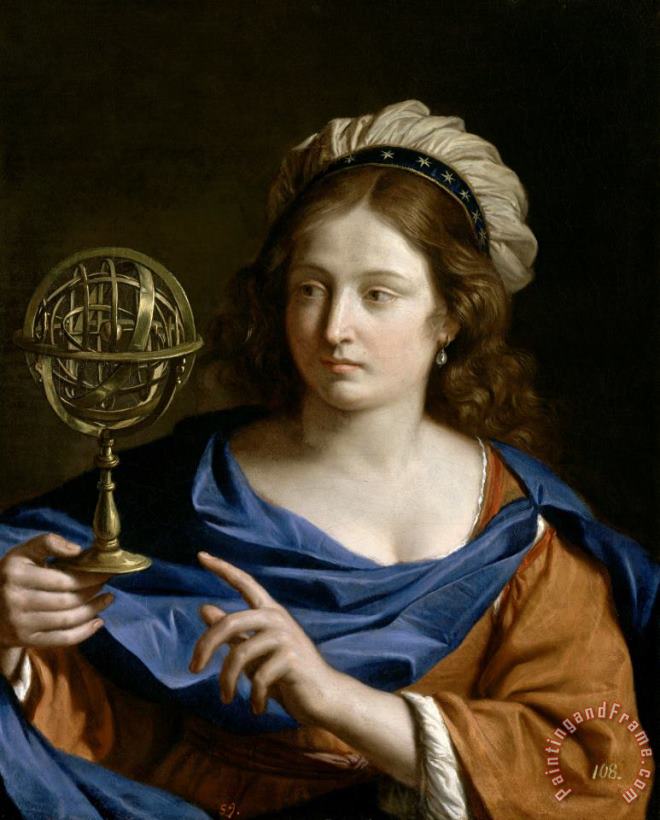 Personification of Astrology painting - Guercino Personification of Astrology Art Print