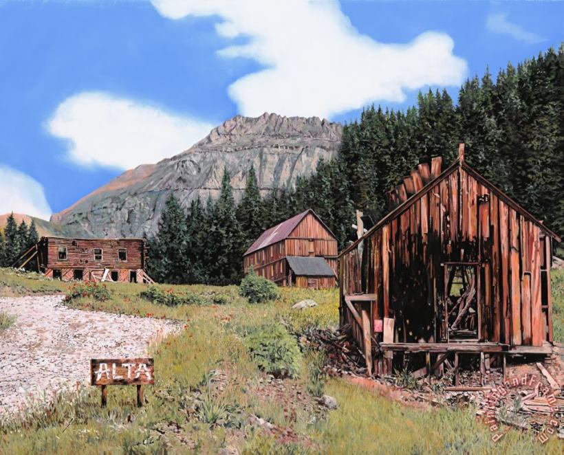 Alta in Colorado painting - Collection 7 Alta in Colorado Art Print