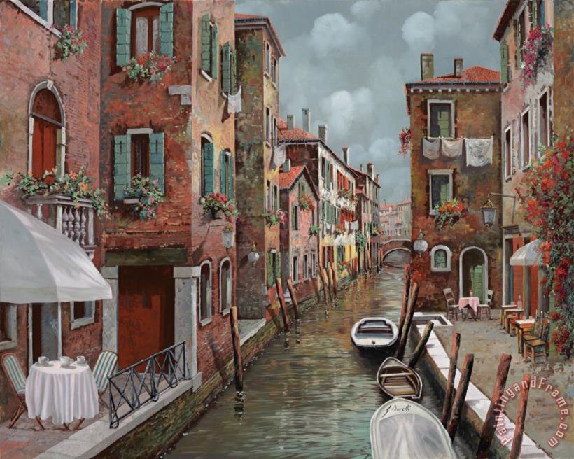 colazione a Venezia painting - Collection 7 colazione a Venezia Art Print
