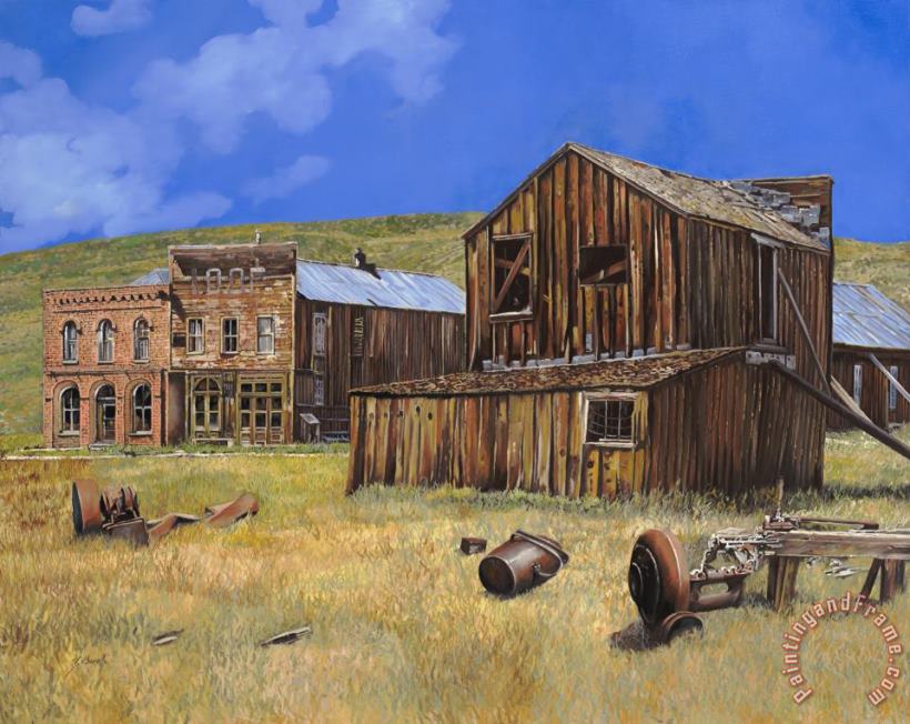 ghost town of Bodie-California painting - Collection 7 ghost town of Bodie-California Art Print