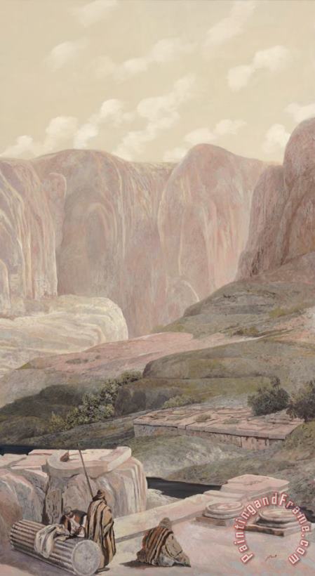 Ruins And Mountains painting - Collection 7 Ruins And Mountains Art Print