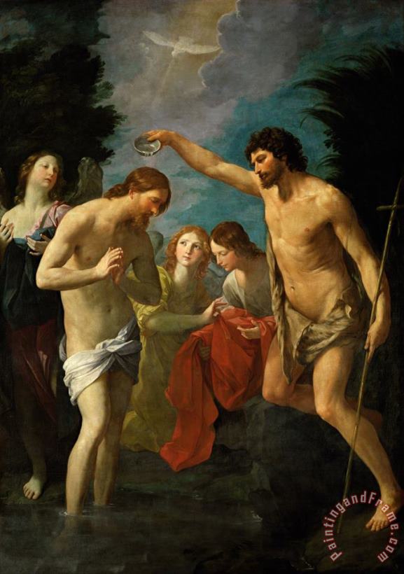 Guido Reni The Baptism of Christ Art Painting