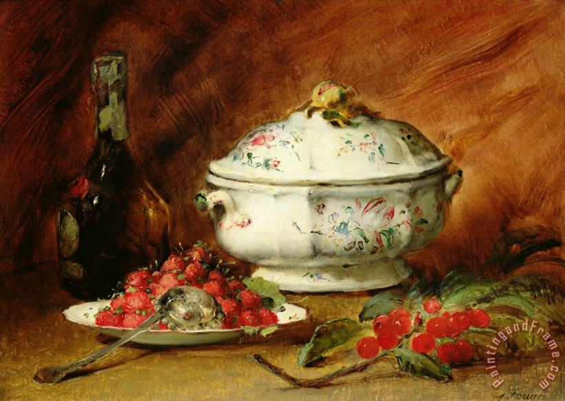 Still Life with a Soup Tureen painting - Guillaume Romain Fouace Still Life with a Soup Tureen Art Print