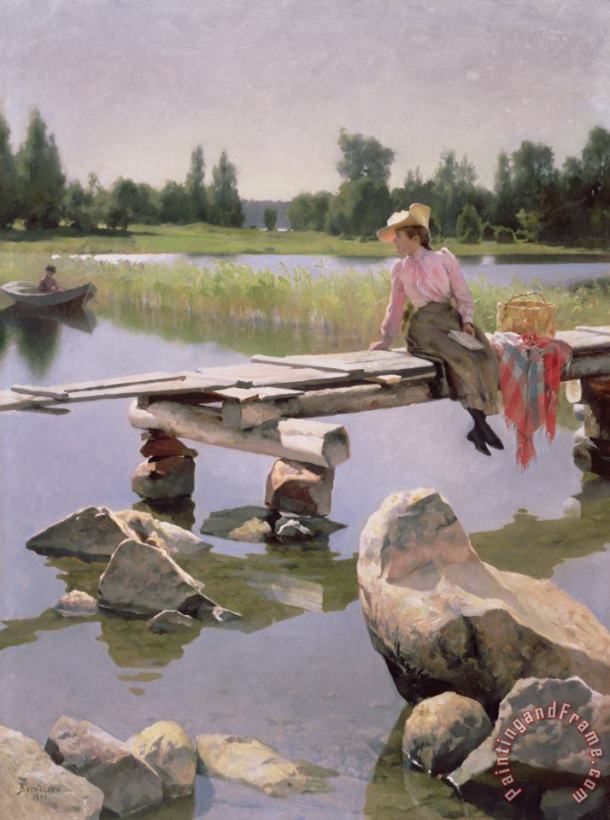 Summer painting - Gunnar Berndtson Summer Art Print