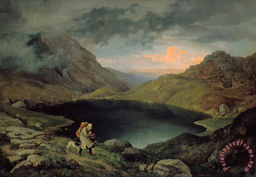 Gustav Karl Ludwig Richter Teich Im Riesengebirge Art Painting