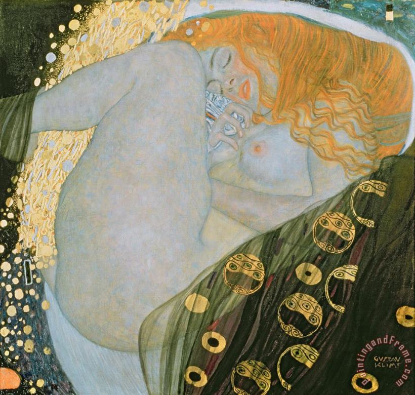 Danae painting - Gustav Klimt Danae Art Print