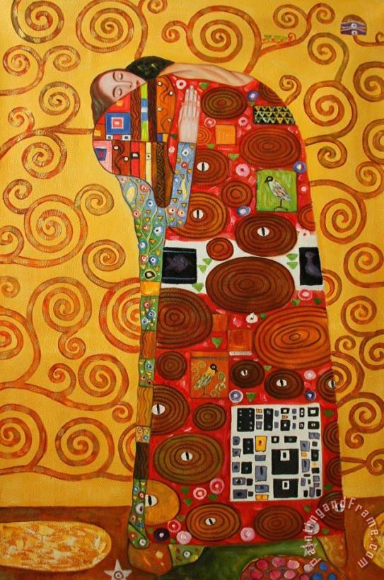 Fulfillment Stoclet Frieze painting - Gustav Klimt Fulfillment Stoclet Frieze Art Print