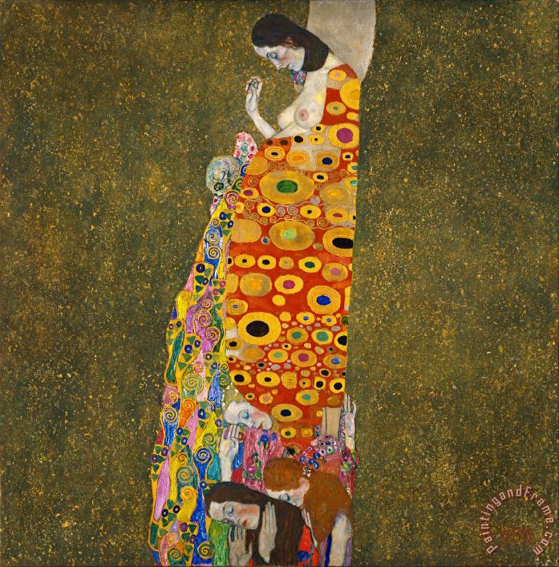 Gustav Klimt Hope Ii Lady Art Print