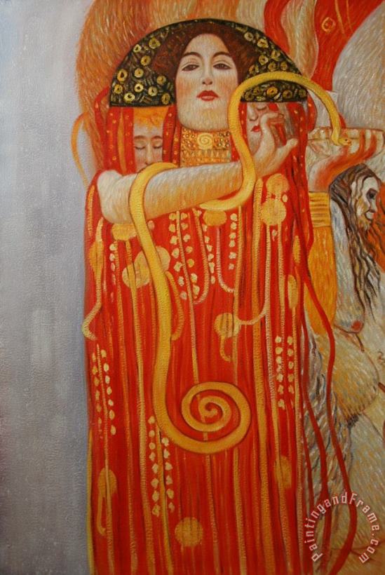 Hygieia painting - Gustav Klimt Hygieia Art Print