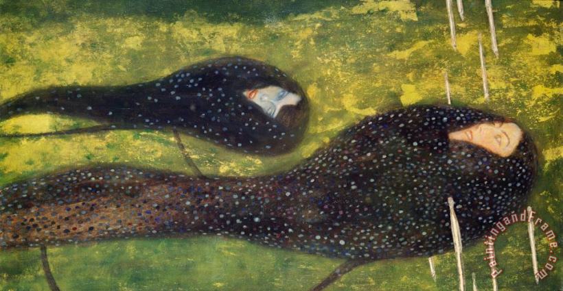 Gustav Klimt Ondine Art Painting